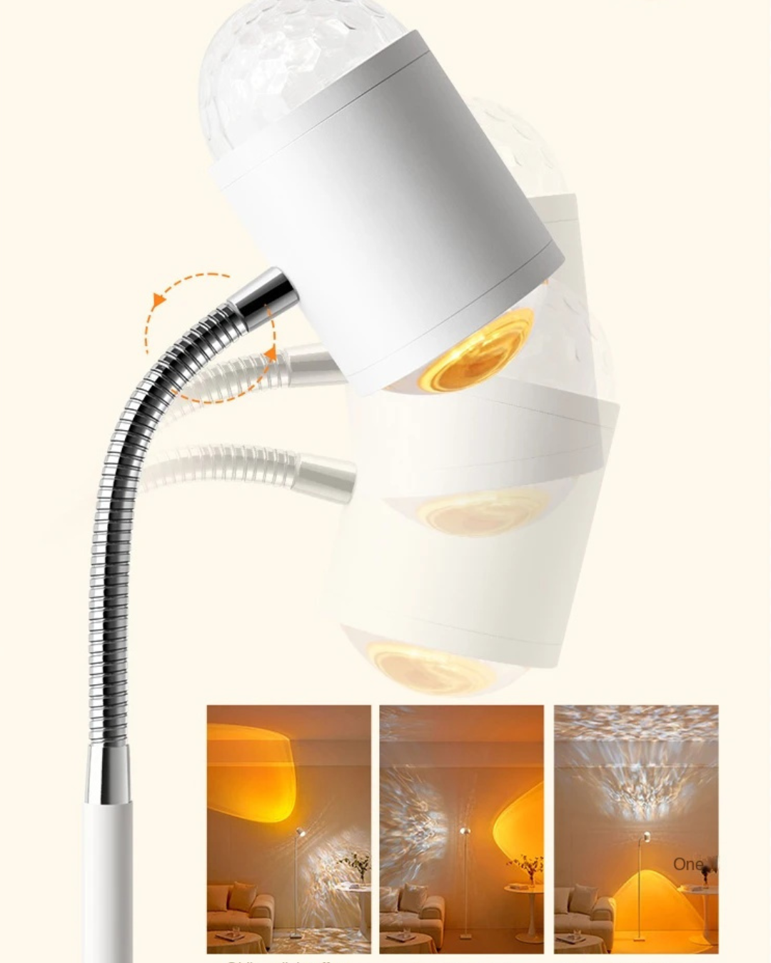 DuoGlow Illura Sunset & Waves Standing Lamp