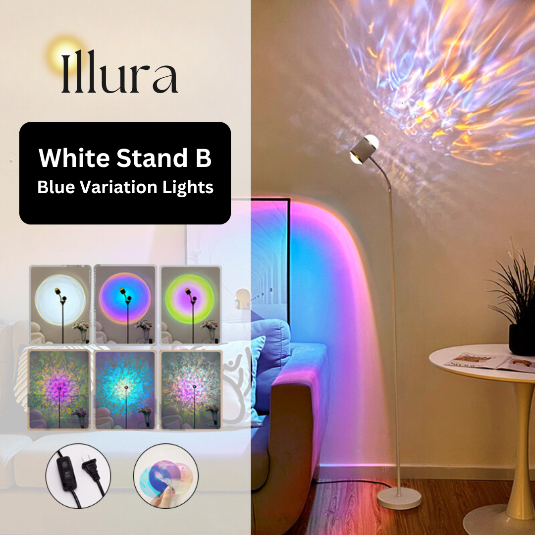 DuoGlow Illura Sunset & Waves Standing Lamp